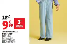 Auchan Jean large fille inextenso offre