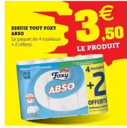 Hyper U Essuie tout foxy abso offre