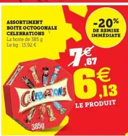 Hyper U CELEBRATIONS Assortiment boite octogonale offre
