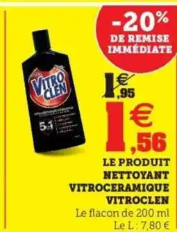 Hyper U VITROCLEN Nettoyant vitroceramique offre