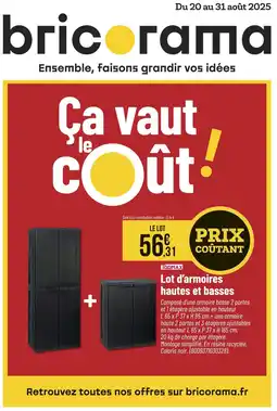 Bricorama Lot d'armoires hautes et basses offre