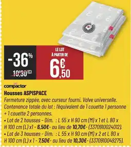 Bricorama ASPISPACE Housses offre