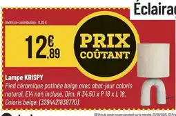 Bricorama KRISPY Lampe offre