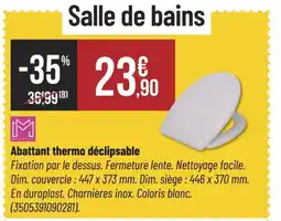 Bricorama Abattant thermo déclipsablSalle de bains offre