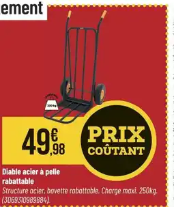 Bricorama Diable acier à pelle rabattable offre