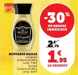 Hyper U Moutarde maille offre