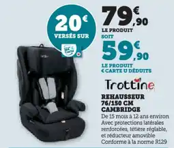 Hyper U Rehausseur cambridge offre