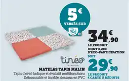 Hyper U Matelas tapis malin offre