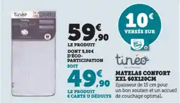 Hyper U Matelas confort xxl offre