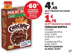 Hyper U Cereales nestle offre