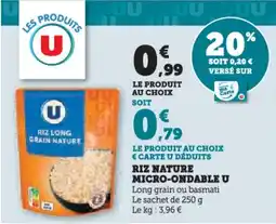 Hyper U Riz nature micro-ondable u offre
