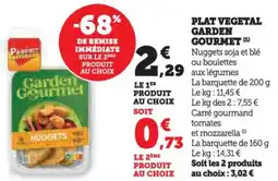 Hyper U Plat vegetal garden gourmet offre