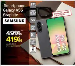 Carrefour Smartphone Galaxy A56 Graphite offre