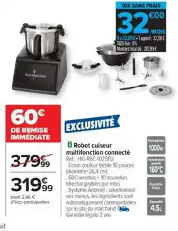 Carrefour Robot cuiseur multifonction connecté offre