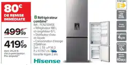 Carrefour Réfrigérateur Combiné Hisense offre