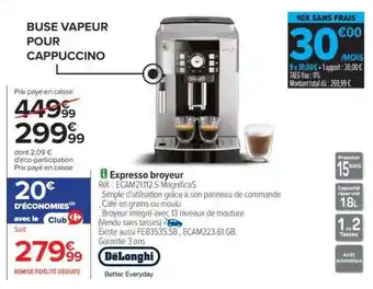 Carrefour Expresso broyeur offre