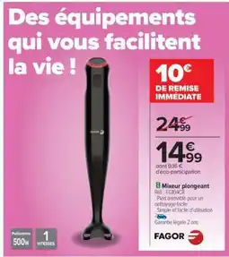 Carrefour Mixeur plongeant offre