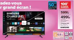 Carrefour Samsung Crystal UHD TV offre