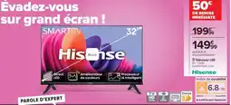 Carrefour Téléviseur LED Hisense offre