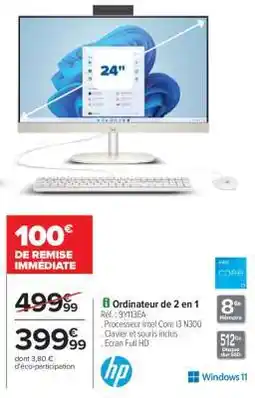 Carrefour Ordinateur de 2 en 1 offre
