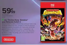 Carrefour Jeu Donkey Kong : Bananza pour Nintendo Switch 2 offre