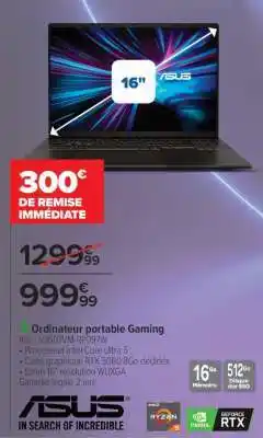 Carrefour Ordinateur portable Gaming offre