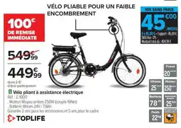 Carrefour Vélo pliant à assistance électrique offre