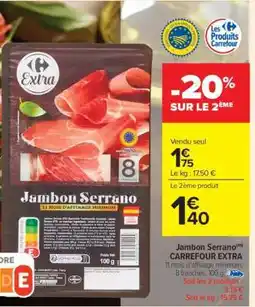 Carrefour Market Jambon Serrano offre