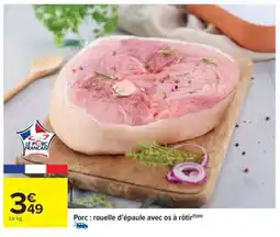 Carrefour Market Porc : rouelle d'épaule avec os à rôtir offre
