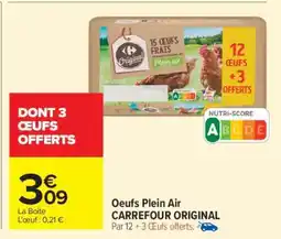 Carrefour Market OEUFS PLEIN AIR CARREFOUR ORIGINAL offre