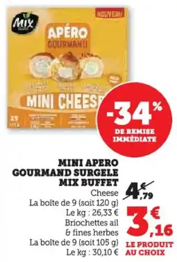 Hyper U Mini apero gourmand surgele mix buffet offre