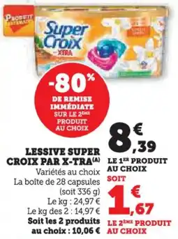 Hyper U Lessive super croix par x-tra offre