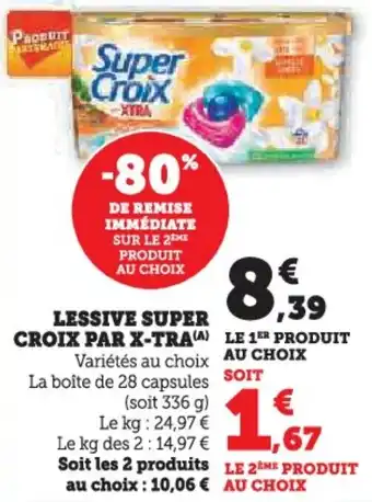 Hyper U Lessive super croix par x-tra offre