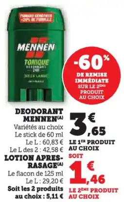 Hyper U Deodorant mennen offre