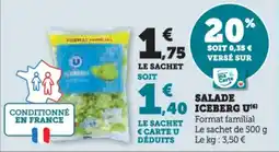 Hyper U Salade iceberg u offre