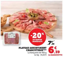 Hyper U Plateau assortiment charcuterie offre