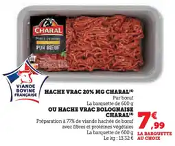 Hyper U Hache vrac 20% mg charal offre