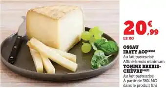 Hyper U Ossau iraty aop offre