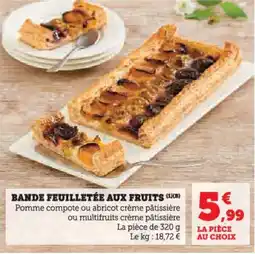 Hyper U Bande feuilletée aux fruits offre