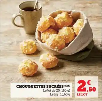 Hyper U Chouquettes sucrées offre
