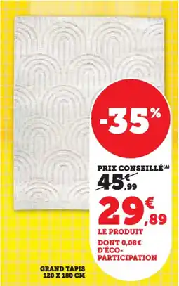 Hyper U Grand tapis offre