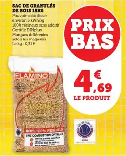 Hyper U Sac de granulés de bois offre