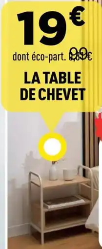 Centrakor La table de chevet offre