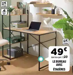 Centrakor Le bureau avec étagères offre