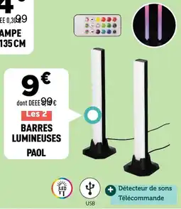 Centrakor Barres lumineuses paol offre
