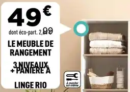 Centrakor Le meuble de rangement 3 niveaux + paniere a linge rio offre