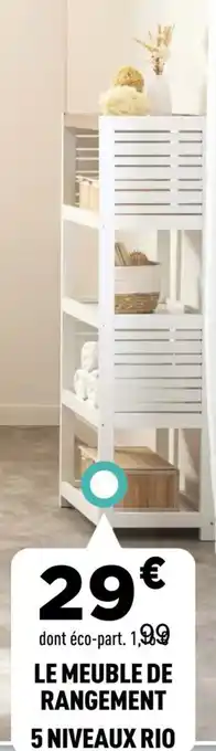 Centrakor Le meuble de rangement 5 niveaux rio offre