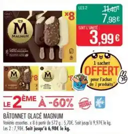 Match Bâtonnet glacé magnum offre