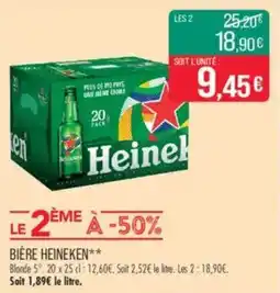 Match Bière heineken offre