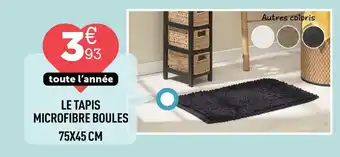 Centrakor Le tapis microfibre boules 75x45 cm offre